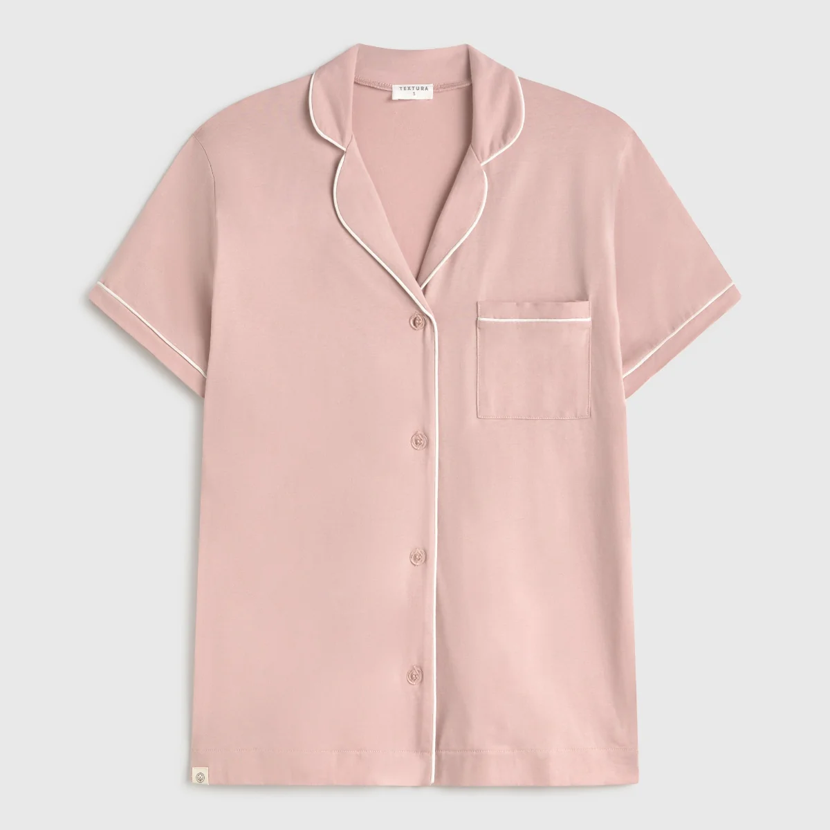 Camiseta de punto de algodón con botones Vega - Image 4