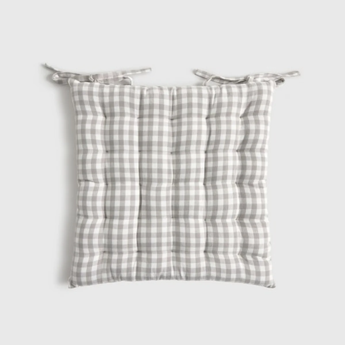 Cojín de silla de algodón cuadros vichy Kimpad