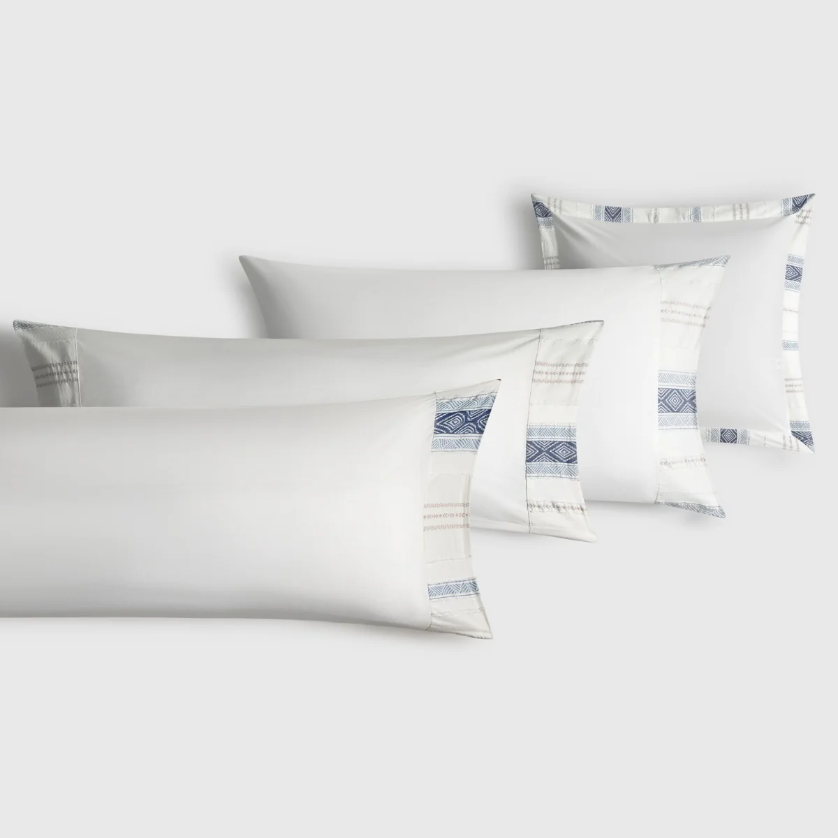 Funda de almohada algodón 180 hilos cenefa étnica Nava - Image 3