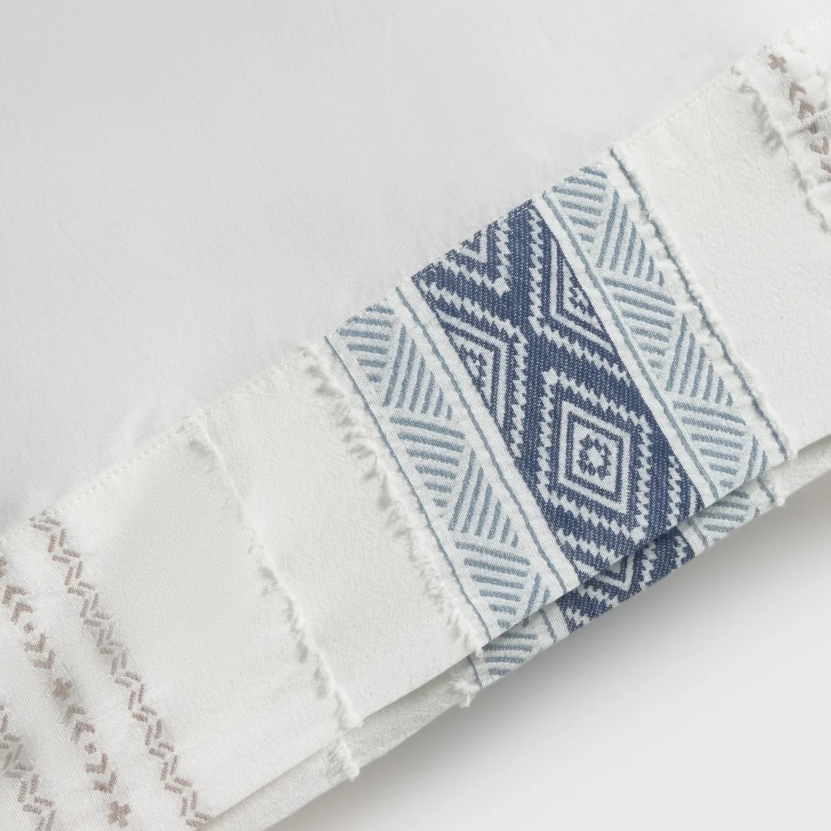 Funda de almohada algodón 180 hilos cenefa étnica Nava - Image 4