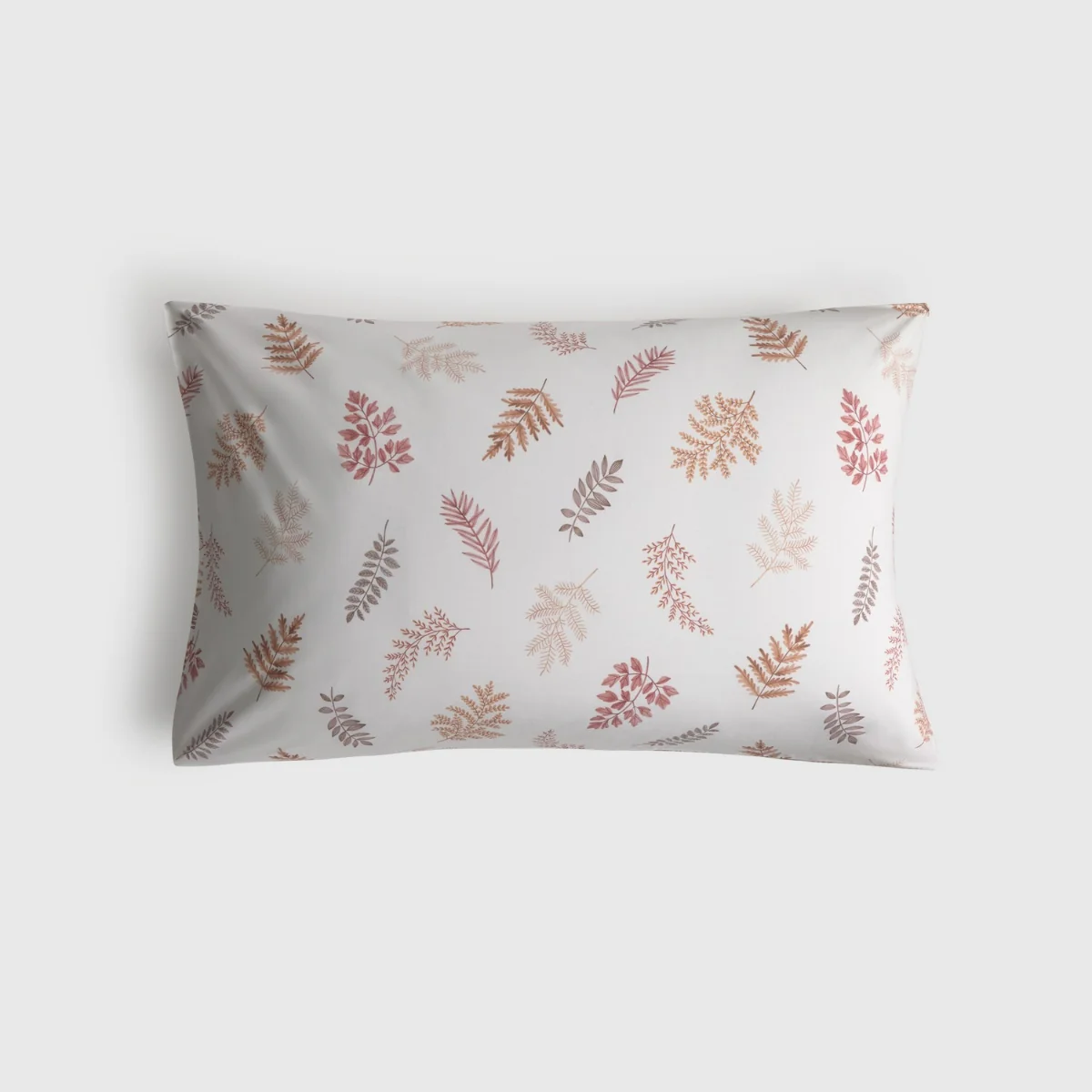Funda de almohada algodón percal 180 hilos hojas Seaf - Image 2
