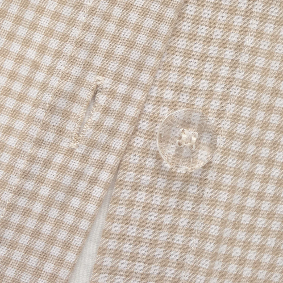 Funda nórdica algodón cuadros vichy bordado Semma - Image 4