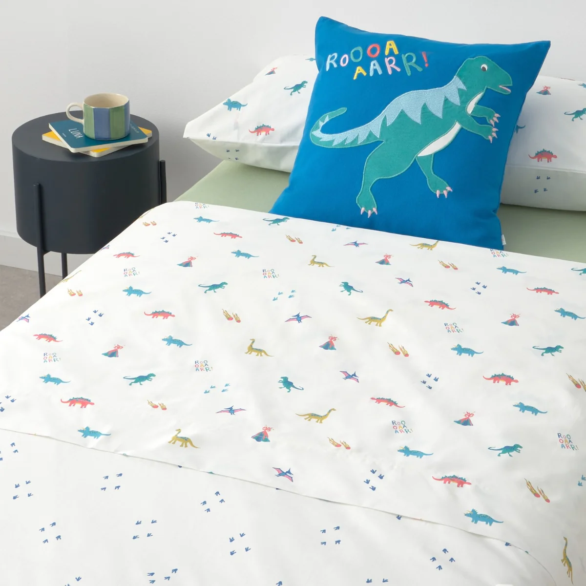 Set sábana algodón percal 180 hilos dinosaurios Duno - Image 2