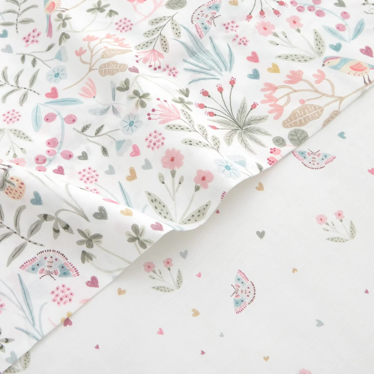 Funda de cojín algodón bordado floral Sibel - Image 3