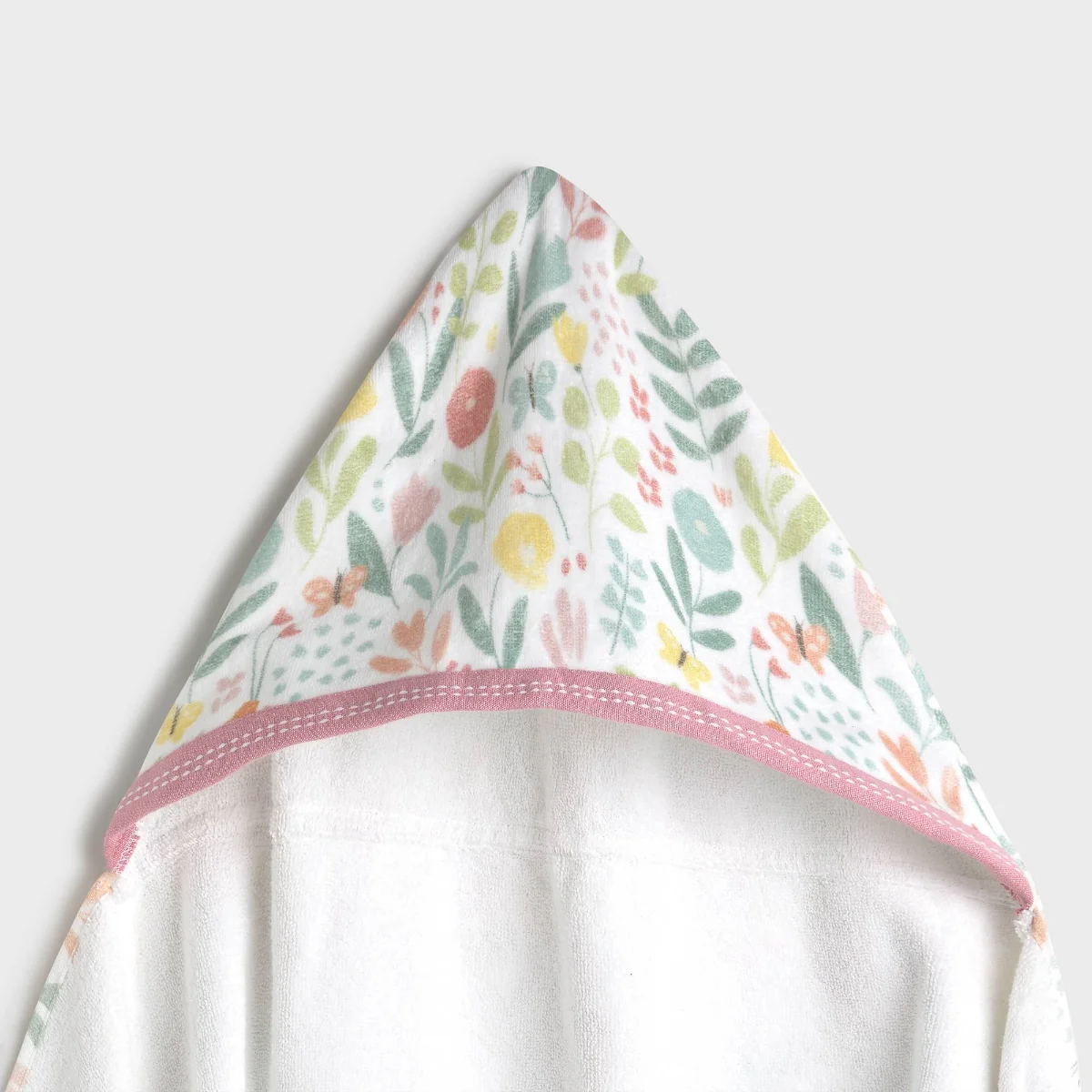 Toalla de baño con capucha floral - Image 3
